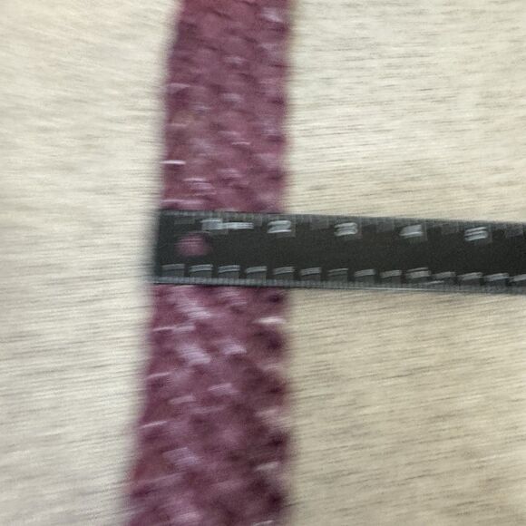 Rough Roses Belt Women 32 Wine Woven Leather Gold Buckle Western Boho Bohemian - Picture 6 of 6